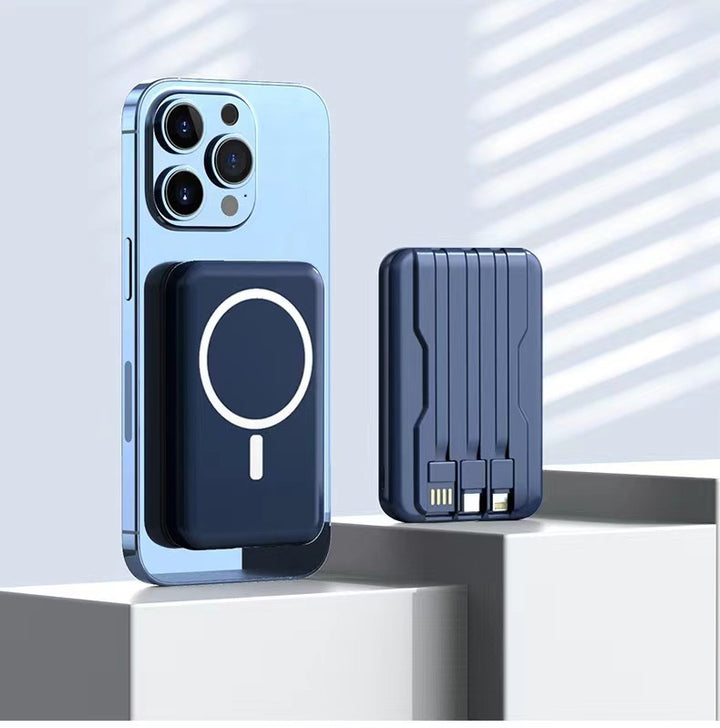Bærbar Magnetisk Powerbank med Effektiv Hurtigladingsfunksjon Skanto