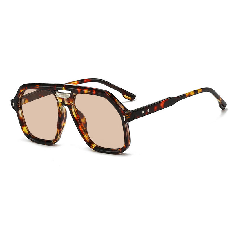 Women's oversized sunglasses with polygonal frame and UV protection Skanto
