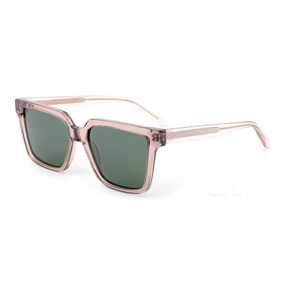 Dame kvadratisk solbrille med moderne plastikkramme og UV-beskyttelse Skanto