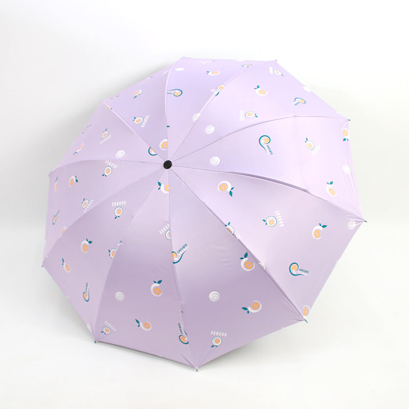 Dames sammenleggbare paraply med glade motiver Skanto