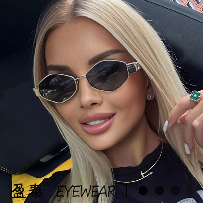 Damer geometrisk Cat-Eye solbriller Skanto