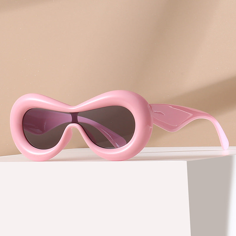 Damer futuristisk øyemaske solbrille Skanto