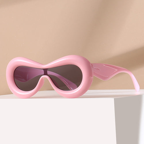 Damer futuristisk øyemaske solbrille Skanto