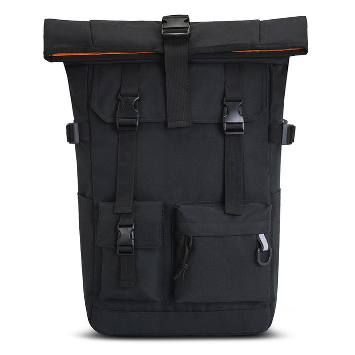 Moderne Rolltop-ryggsekk med multifunksjonelle utvendige lommer Skanto
