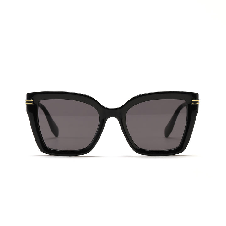 Damer trendy kvadratisk solbrille med elegant ramme Skanto