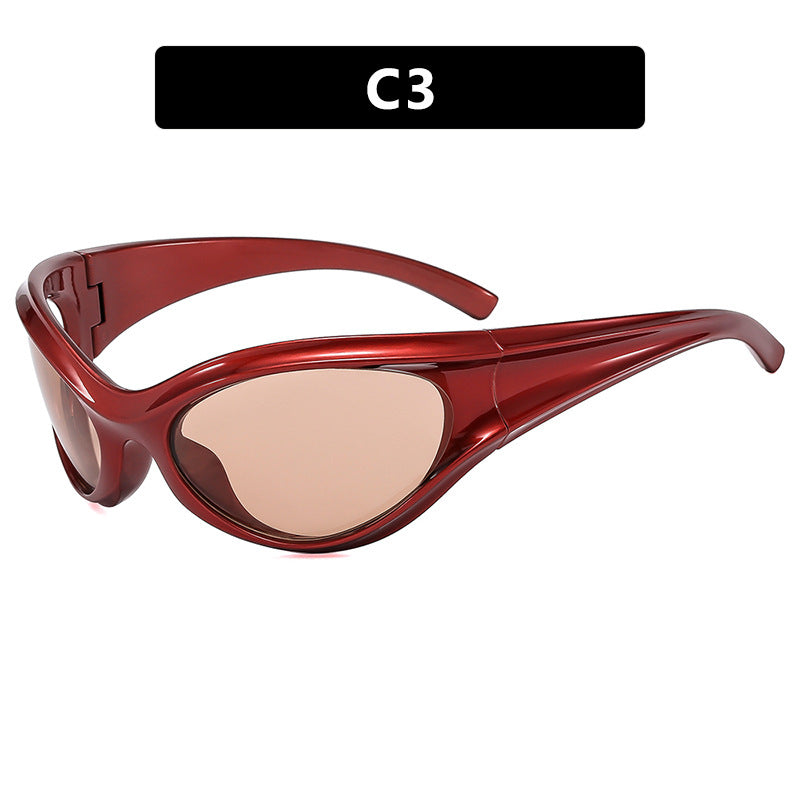 Women's sporty sunglasses with aerodynamic design Skanto