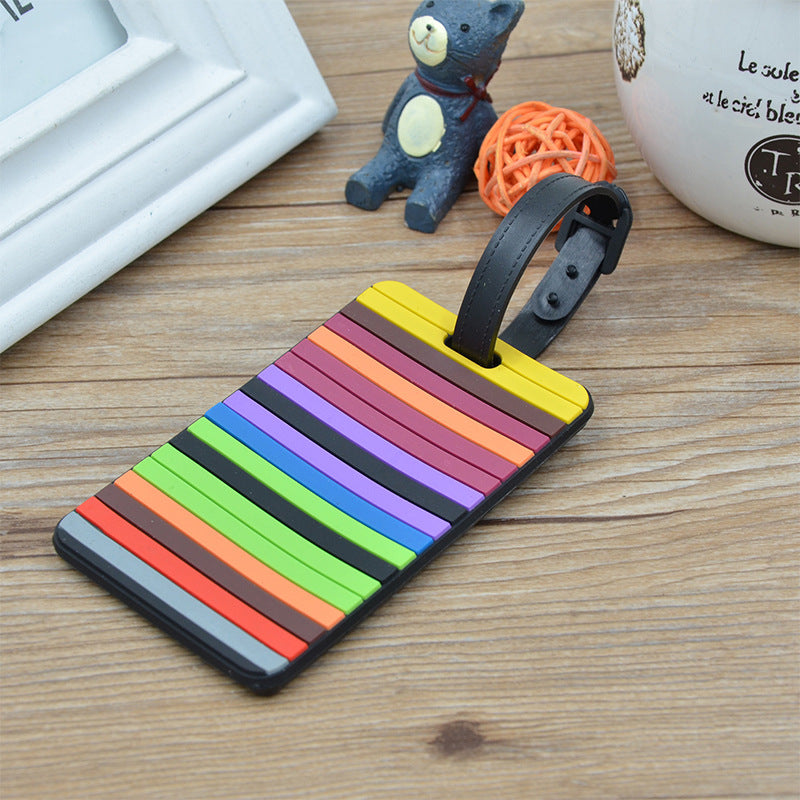 Unisex Bagasjelapp i fargerik mosaikkdesign Skanto