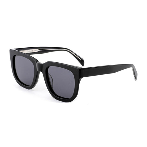 Dame trendy solbriller med robust plastramme og brune glass Skanto
