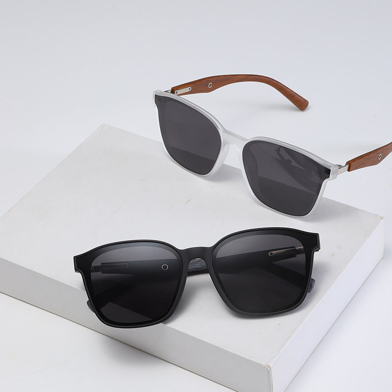 Dame stilige oversized solbriller med treakenter Skanto