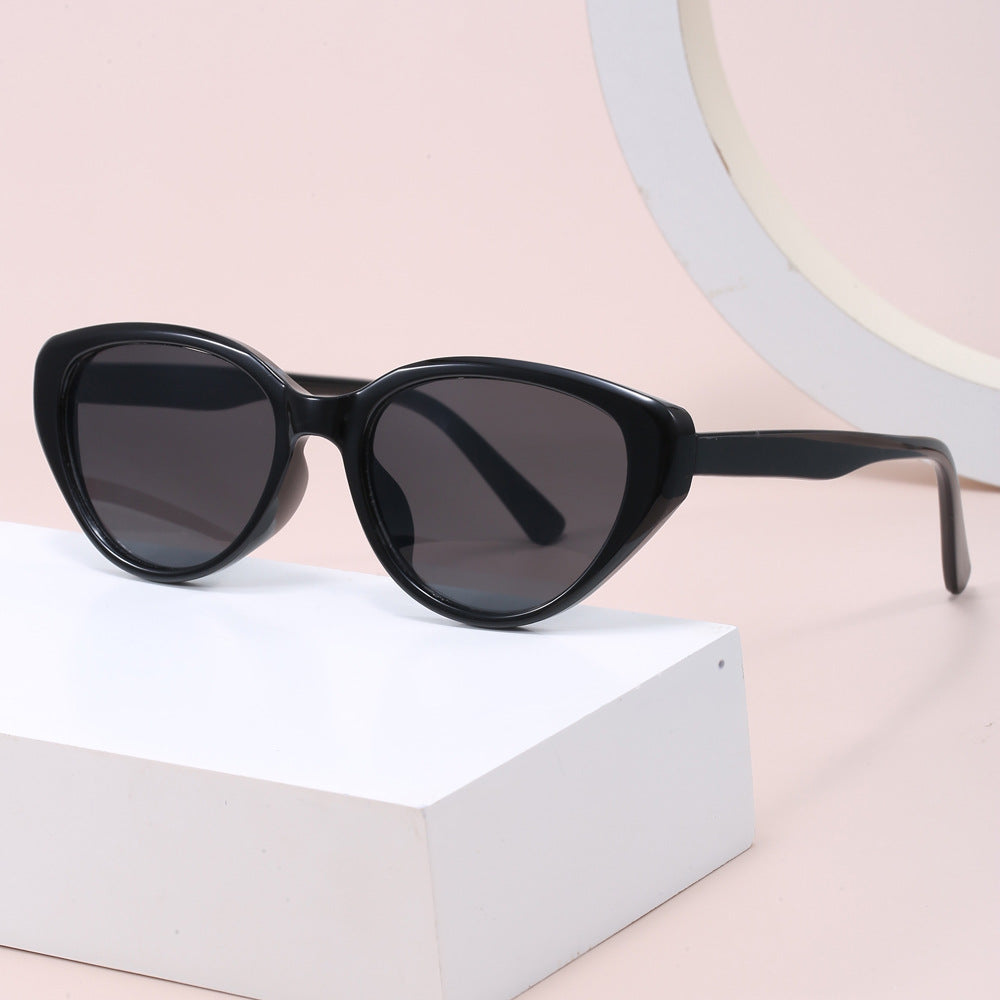 Dame Cat-Eye Solbriller med trendy leopardmønster Skanto