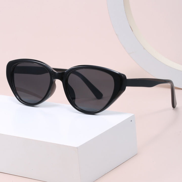 Dame Cat-Eye Solbriller med trendy leopardmønster Skanto