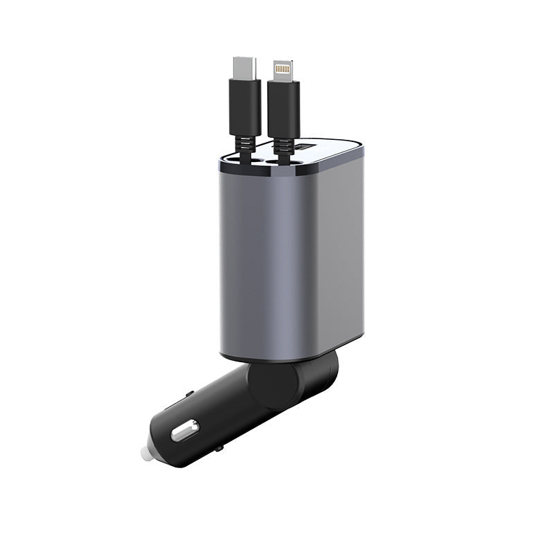 Skanto | VoltEdge Utvidbar Bil Lader – Universell Hurtiglader 80 cm