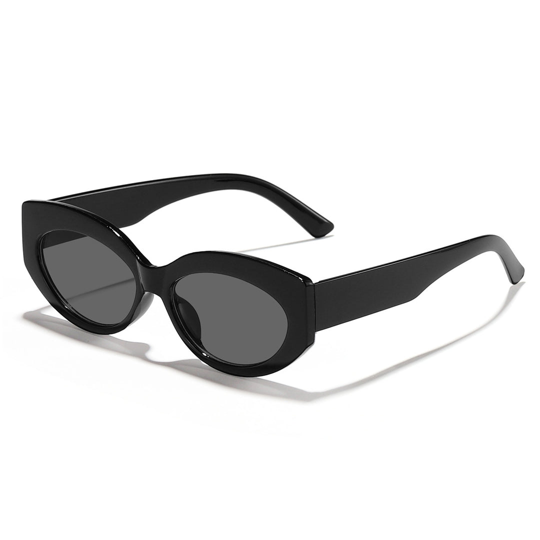 Dame Cat-Eye solbriller med lekent gjennomsiktig design Skanto