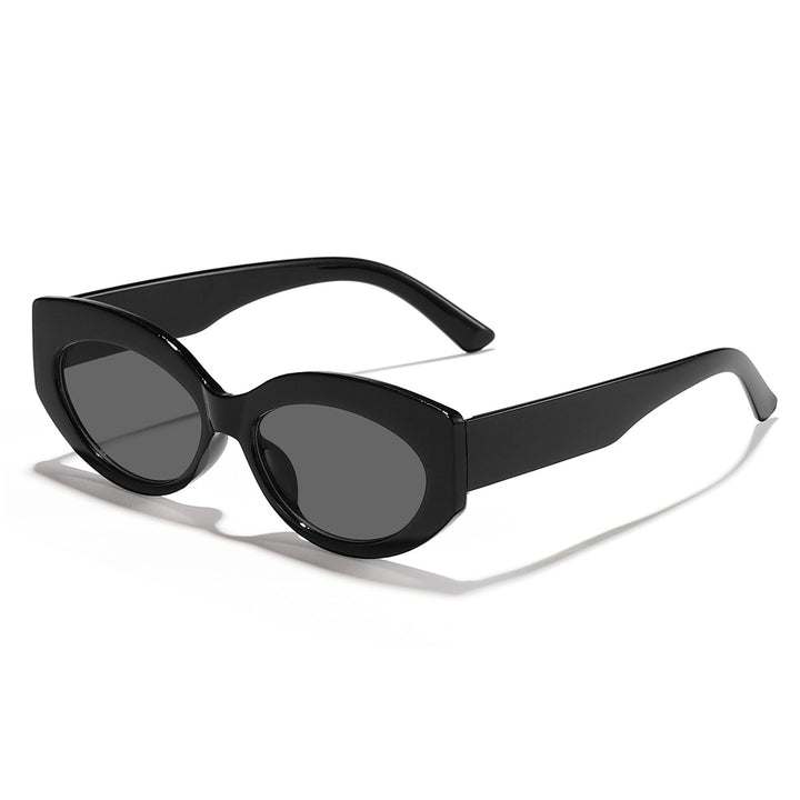 Dame Cat-Eye solbriller med lekent gjennomsiktig design Skanto