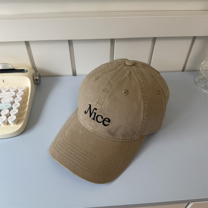 Kvinnebrodert bomull baseballcap Skanto