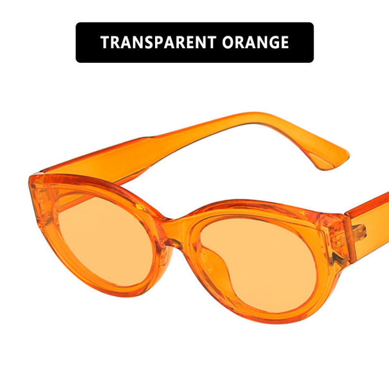 Dame Cat-Eye solbrille med iøynefallende mønster Skanto