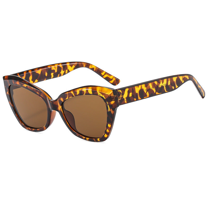 Dame Cat-Eye solbrille med eksklusiv skjoldpaddedesign Skanto