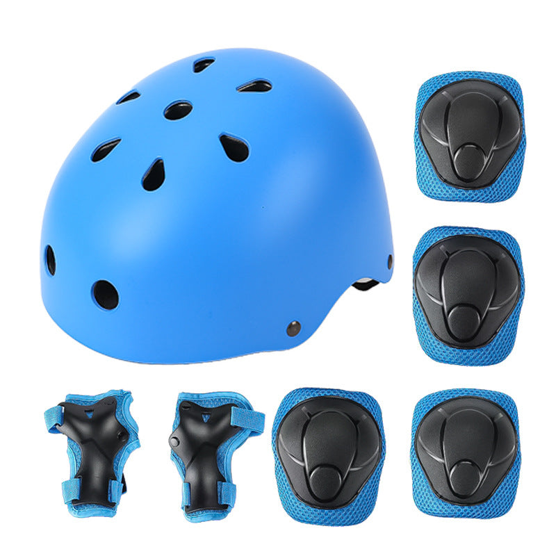 Beskyttende skatehjelm og pads sett Skanto