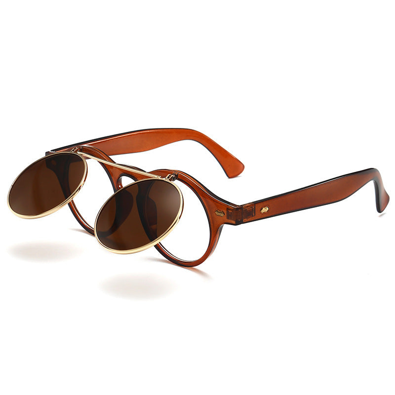 Dame elegant solbrille med dobbelt ramme Skanto