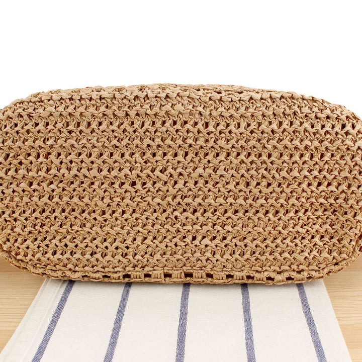 Straw Basket Bag with Elegant Construction Skanto