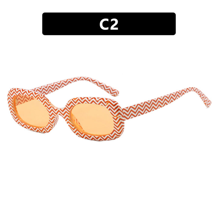 Women's oversized sunglasses with unique pattern Skanto