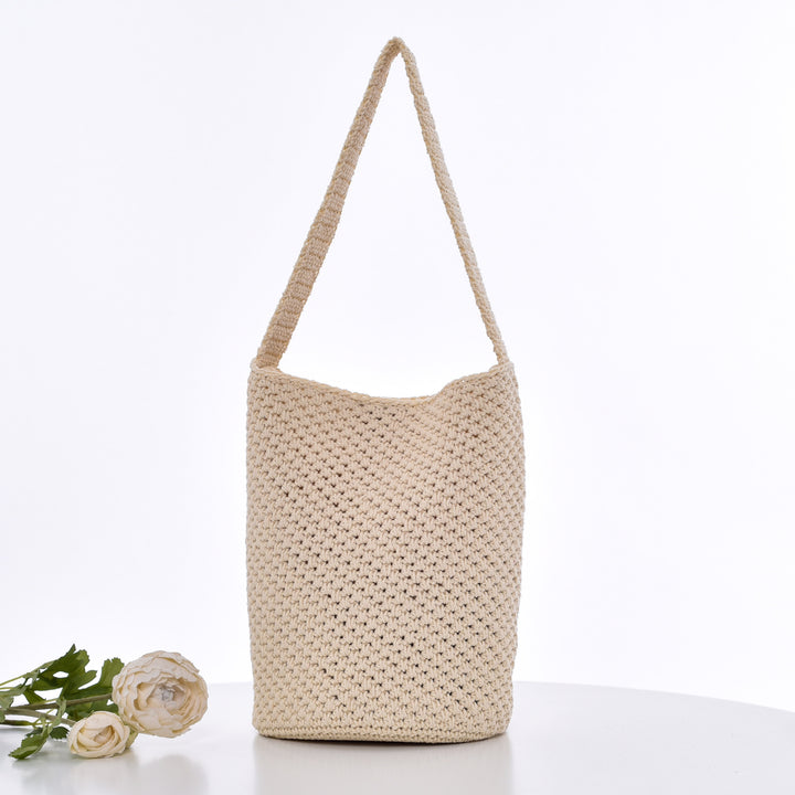 Heklet handleveske i minimalistisk design Skanto
