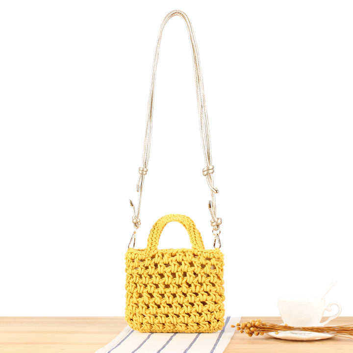 Håndbag i moderne makramee-design Skanto