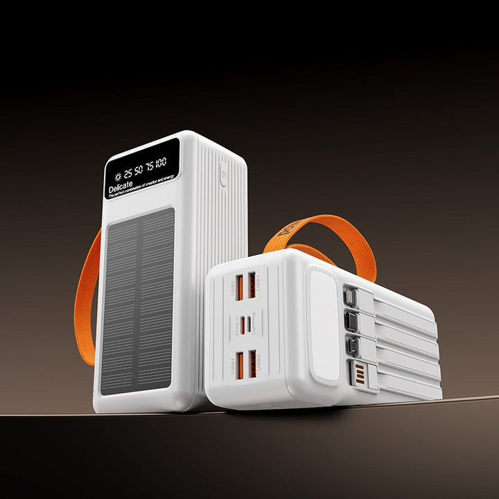 Bærbar solenergi-powerbank med intelligent ladeteknologi og digital skjerm Skanto