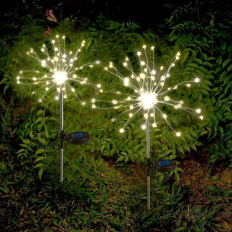 Sparkler-stil solenergi LED hage stake lys med dynamisk fyrverkeri-effekt Skanto