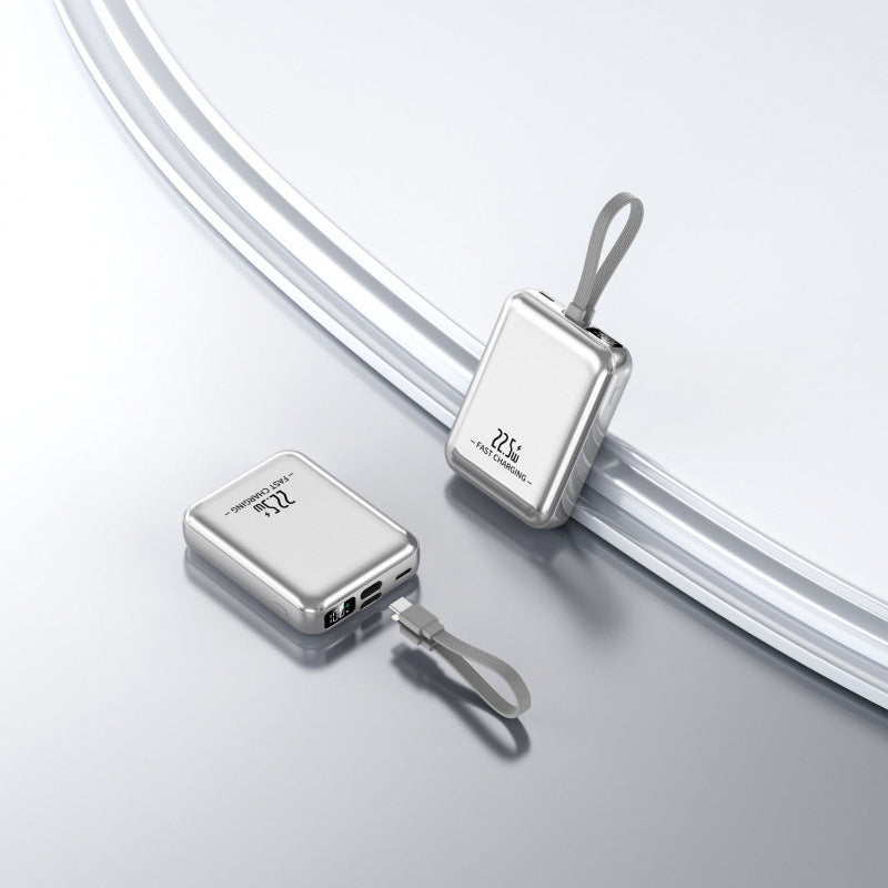 Bærbar powerbank med kompakt design og innebygd hurtiglading Skanto