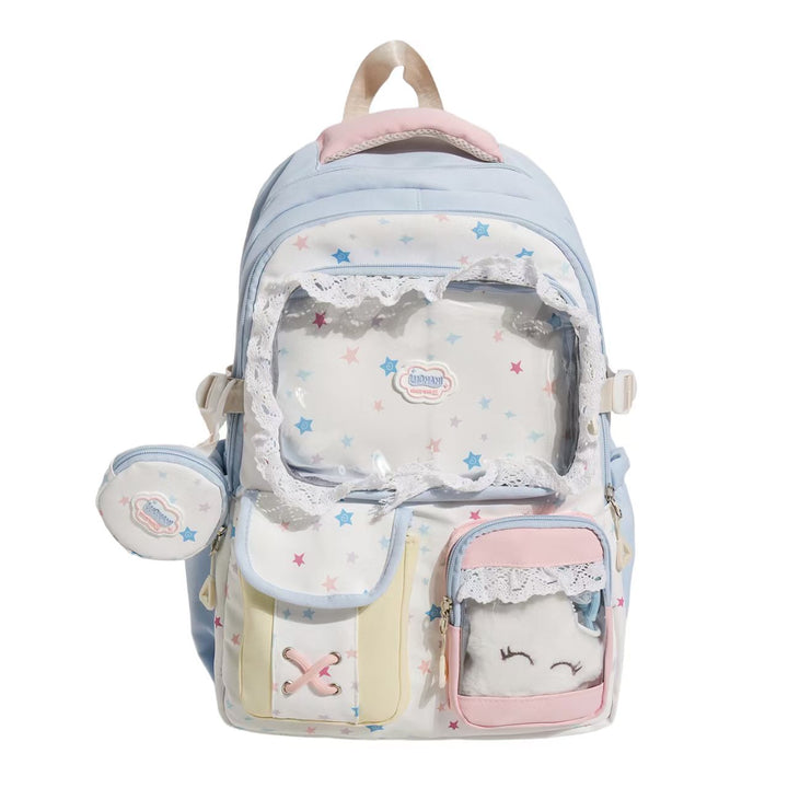 Transparent Front Multi-Compartment Ryggsekk Skanto