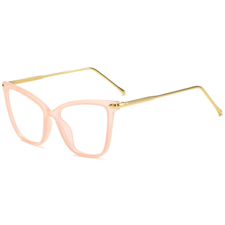 Dame Cat-Eye Briller med filigran metallramme Skanto