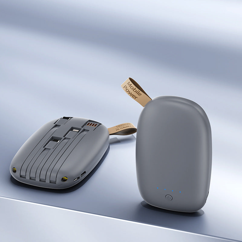Bærbar powerbank med integrert multifunksjonsladekabel Skanto