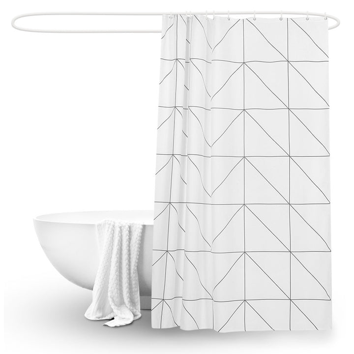 Moderne Geometrisk Mønster Dusjforheng Skanto