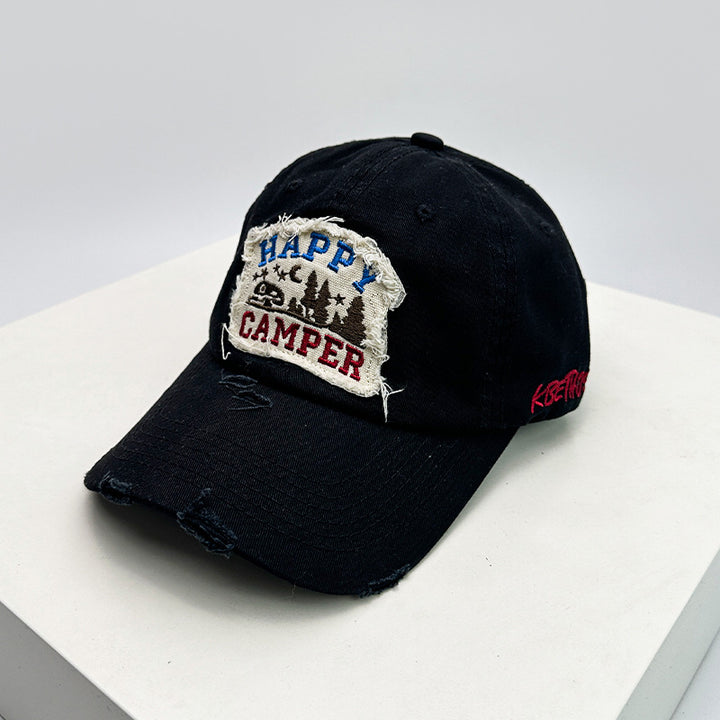 Herre Slitt Brodert Camping Caps Skanto