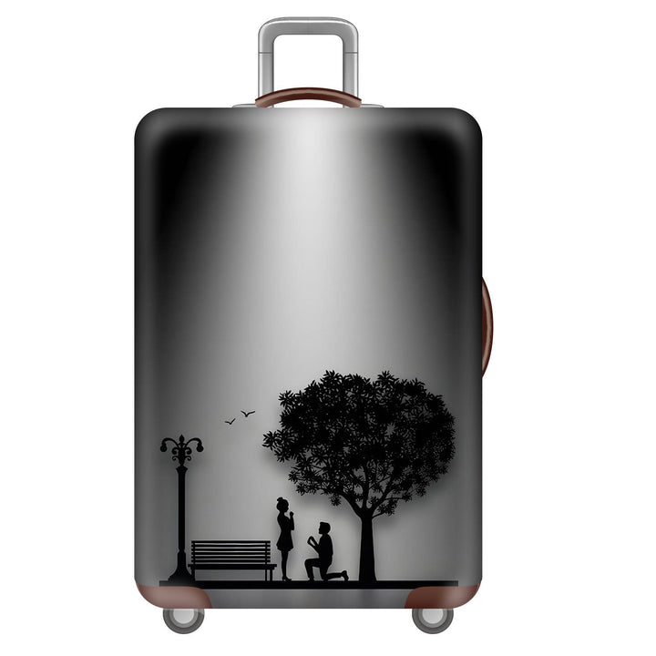 Unisex nan robuster Hartschalen-Trolley med løveportrett motivtrykk, støtsikker ABS-polykarbonatskall, flerhjuls understell og TSA-sikkerhetslås Skanto