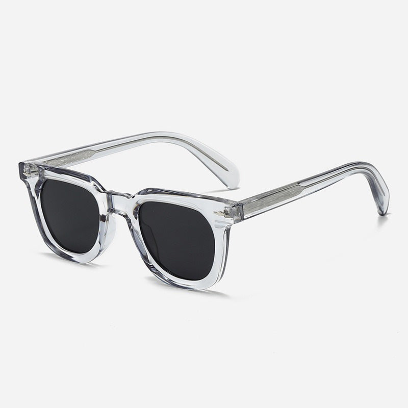 Unisex Chic Gjennomsiktig Ramme Solbriller Skanto