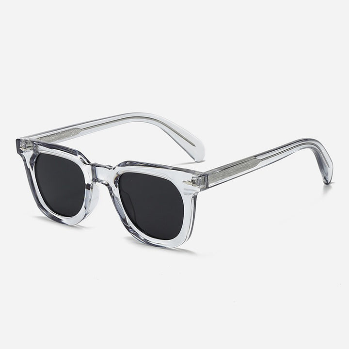 Unisex Chic Gjennomsiktig Ramme Solbriller Skanto