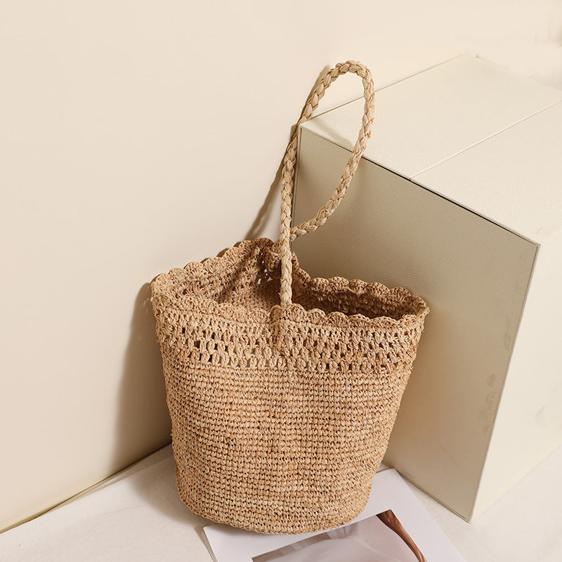 Braided Raffia Basket Skanto