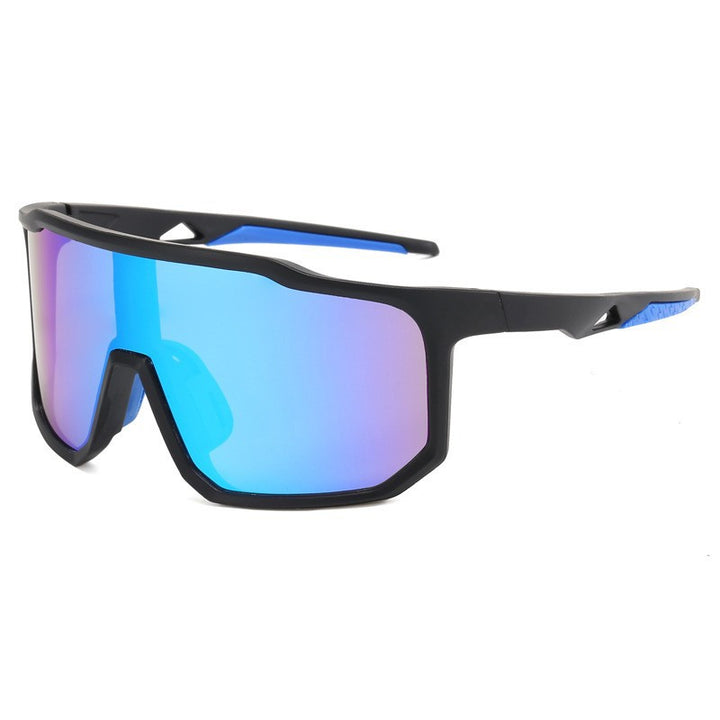 Damer sportslige racing solbriller med bredt synsfelt og moderne speilglass Skanto