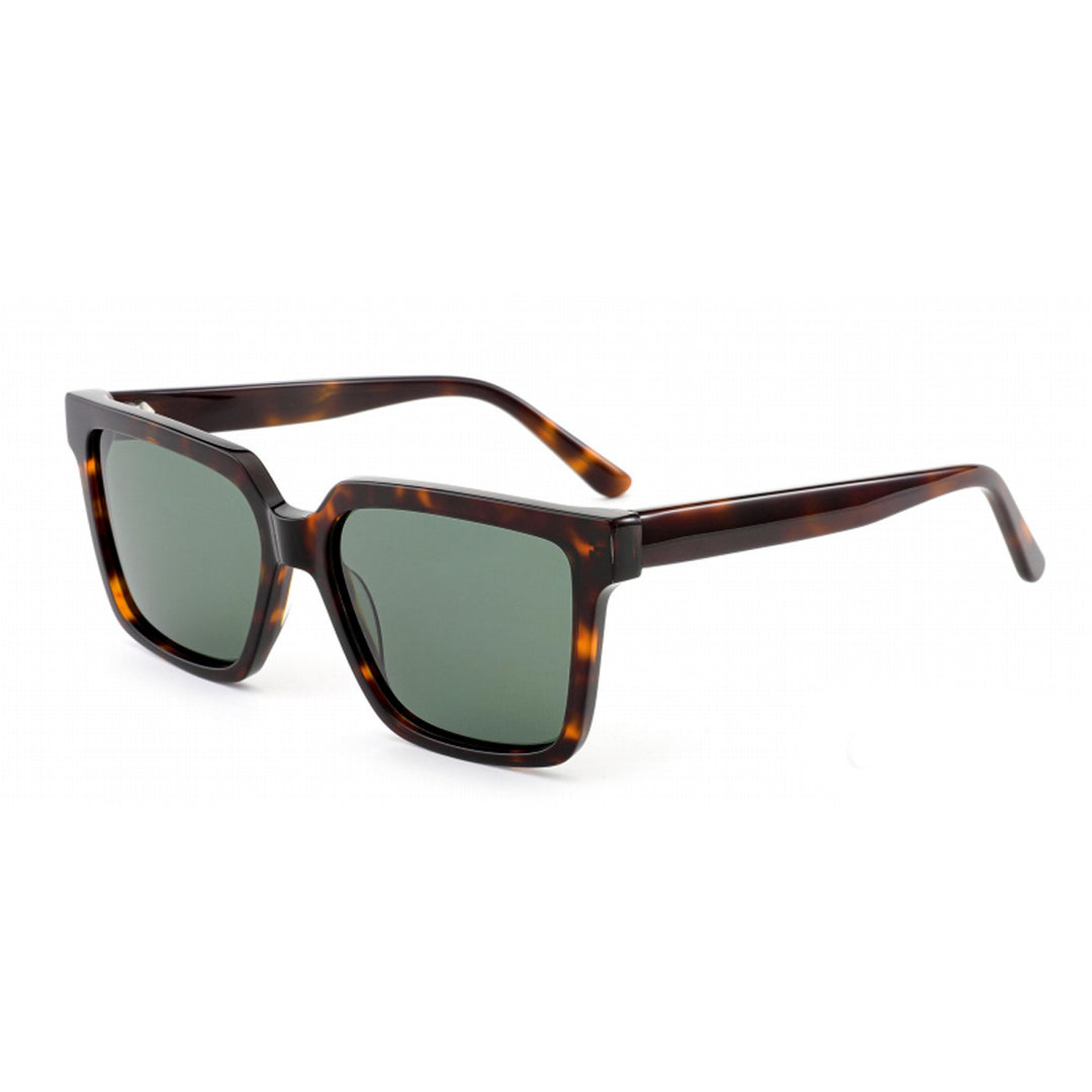 Dame kvadratisk solbrille med moderne plastikkramme og UV-beskyttelse Skanto
