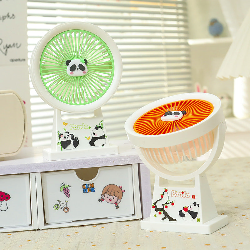 Dame Bærbar Minivifte med søtt Panda-design Skanto