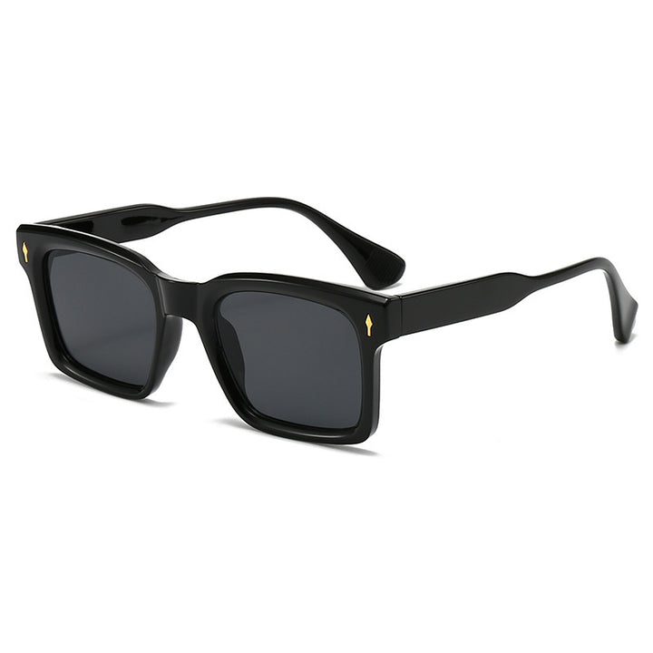 Dame Rektangulær Solbrille i elegant Skilpaddedesign Skanto