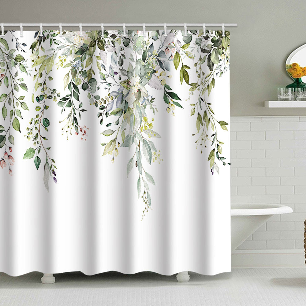 Kunstnerisk Blomster Dusjforheng Skanto