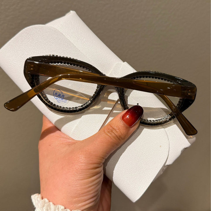Damer Glitrende Cat-Eye Solbriller Skanto
