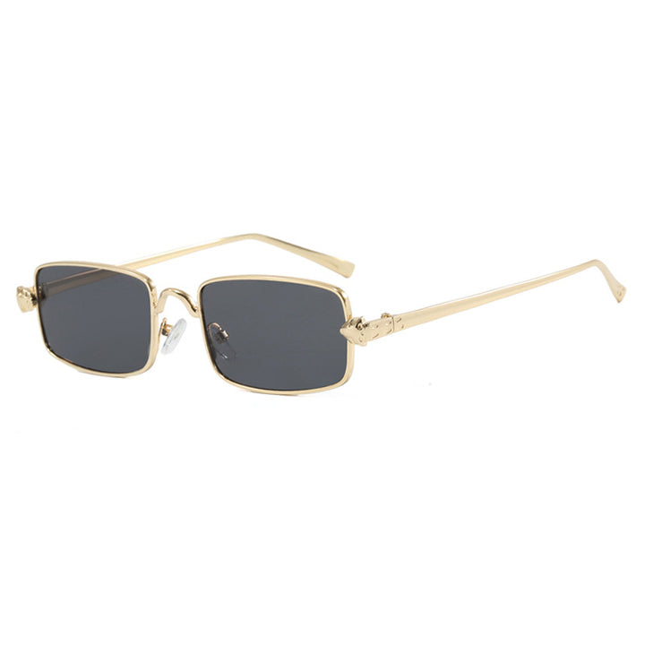 Women's elegant square sunglasses with luxury metal frame and UV protection Skanto