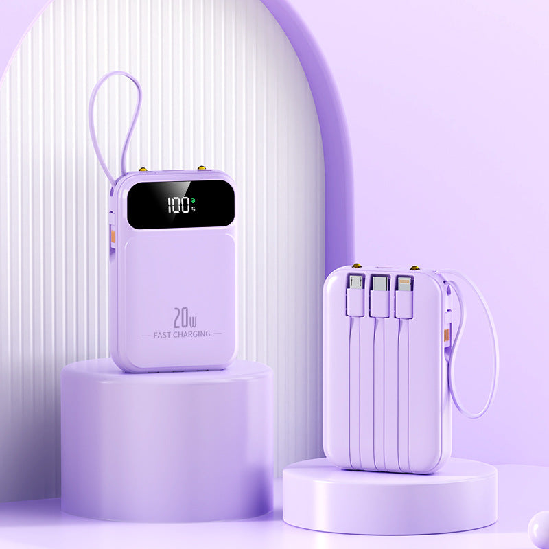 Bærbar Powerbank med Digitalt Display Fra Skanto