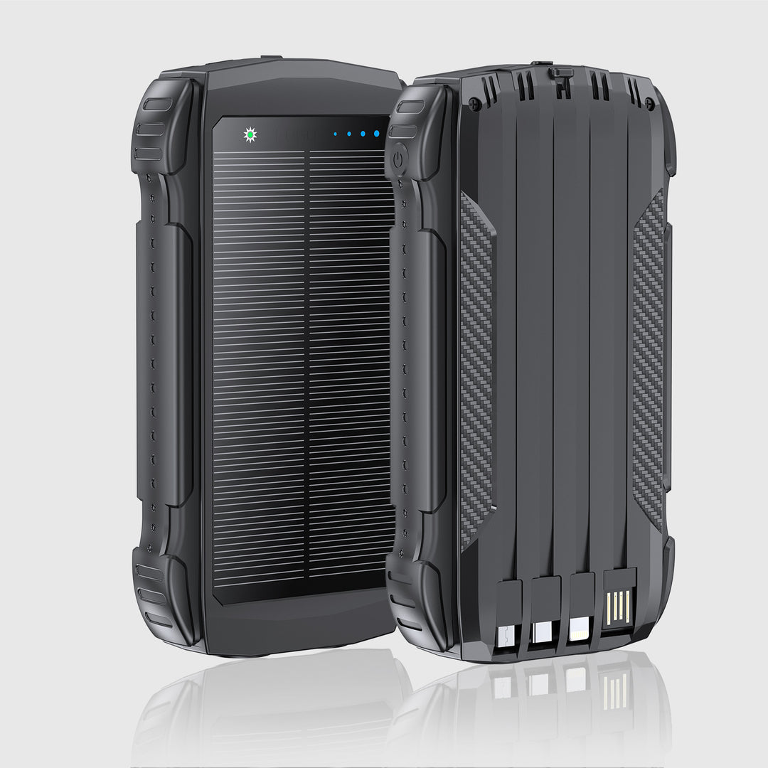 Solar Powerbank med Høy Kapasitet Fra Skanto