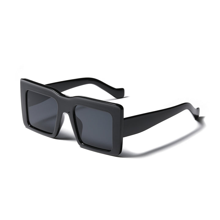 Dame firkantet solbrille med gjennomsiktig ramme og UV-beskyttelse Skanto