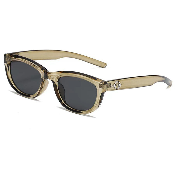 Dame moter Cat-Eye solbrille med robust ramme Skanto